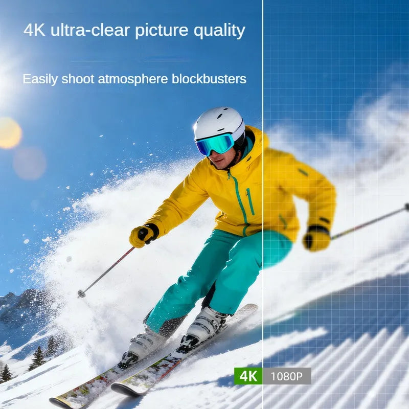 4K Vlog Pocket Gimbal Camera with Face Tracking, 18x Zoom, WiFi, 2400mAh Battery–Handheld Stabilizer for YouTube,TikTok